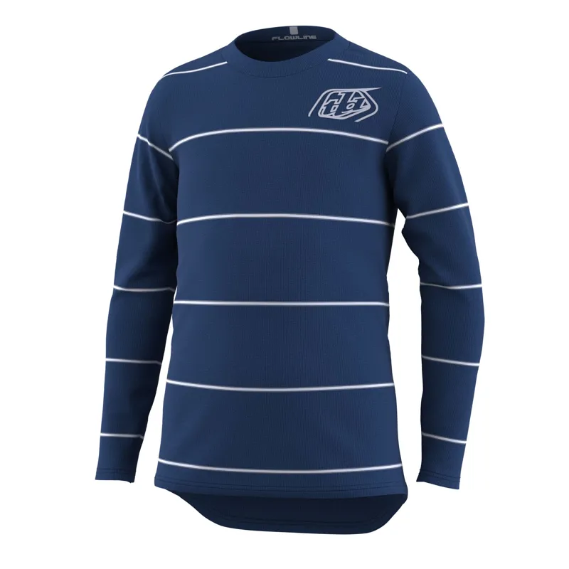 Troy Lee Designs Flowline Youth Long Sleeve Revert Jersey in True Blue